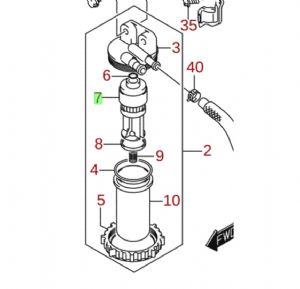 Suzuki Fuel Filter 15412-93J00-000 (click for enlarged image)